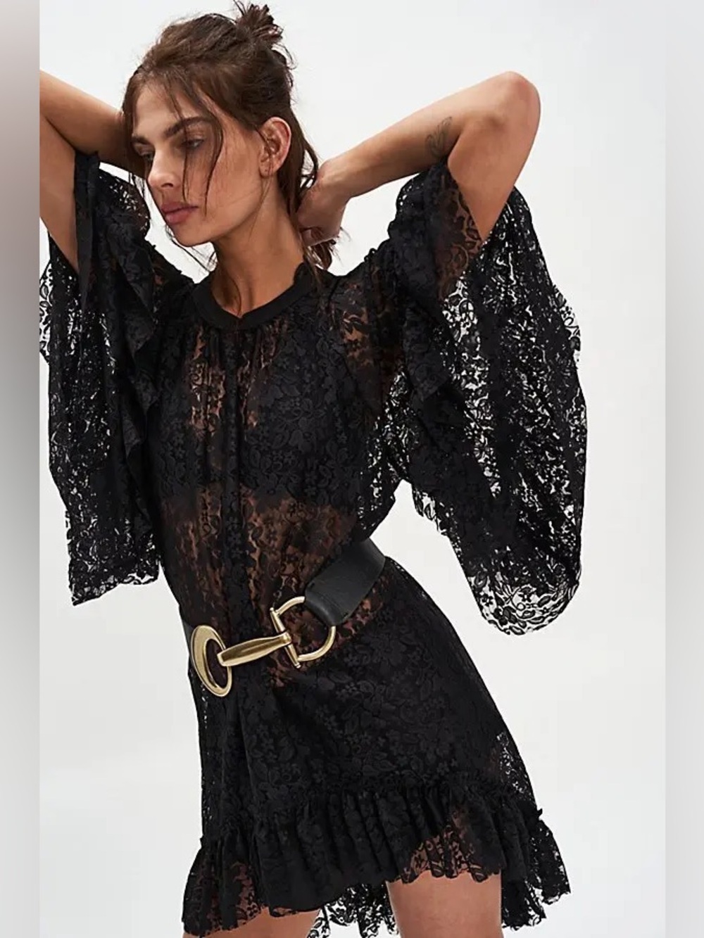 NWT! FP Free People Brielle Lace Maxi Top Sz Small